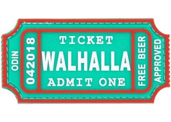 Patch JTG 3D PVC Ticket Walhalla Odin Approved - Christmas Edition