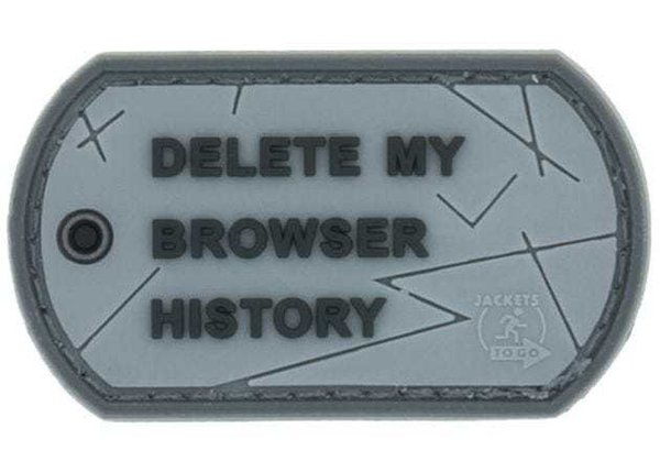 Patch JTG 3D PVC Delete My Browser History